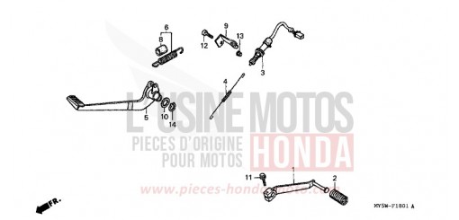PEDALE (2) CB500SW de 1998